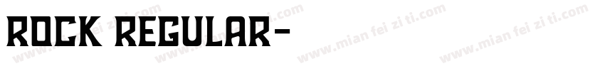 Rock Regular字体转换